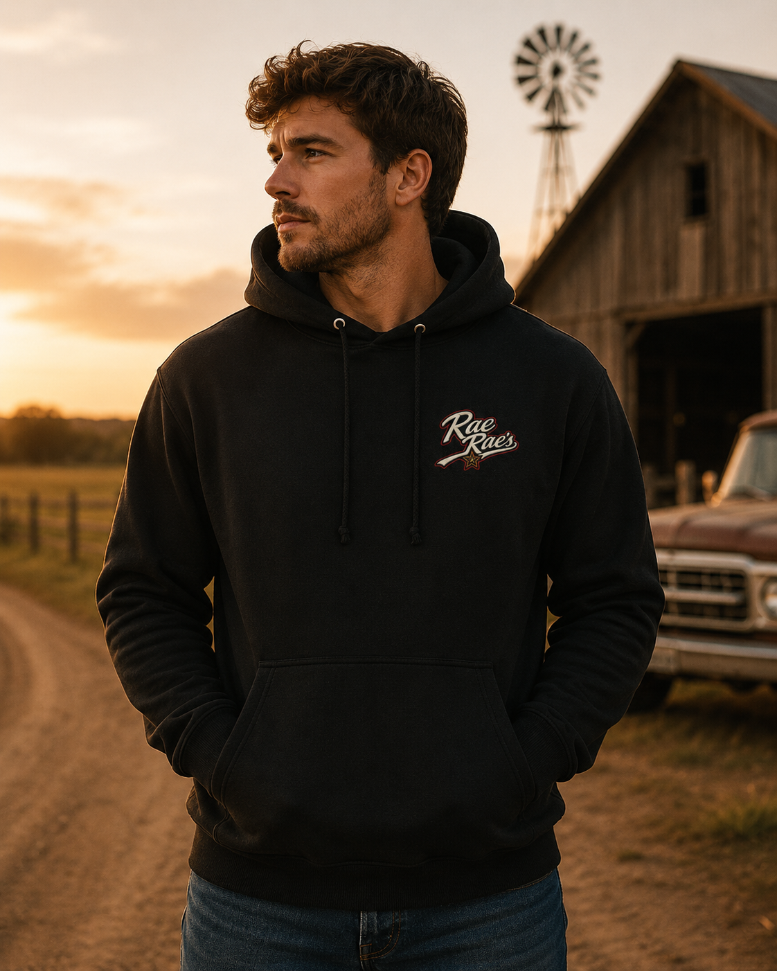 The lightweight Freedom Hoodie - Black
