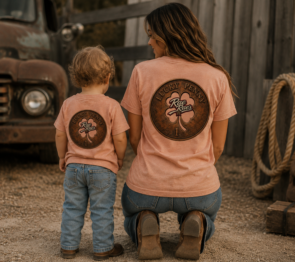 Lucky Penny Four Leaf Clover Tee