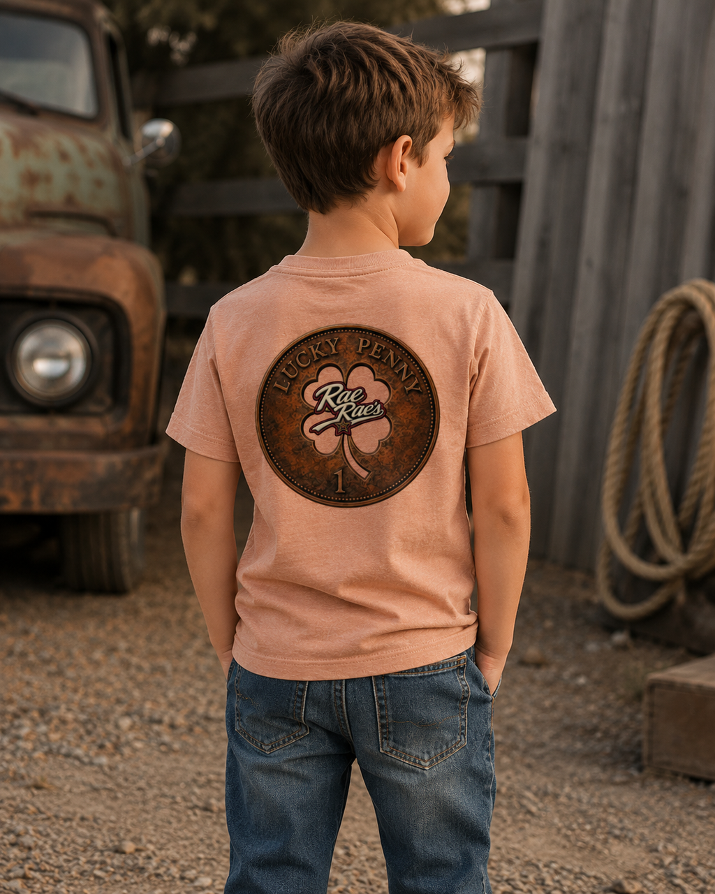 The Lucky Penny Tee (3-14) - Various Colours