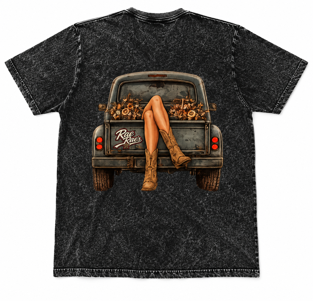 Boots & Backroads Tee - Acid Wash