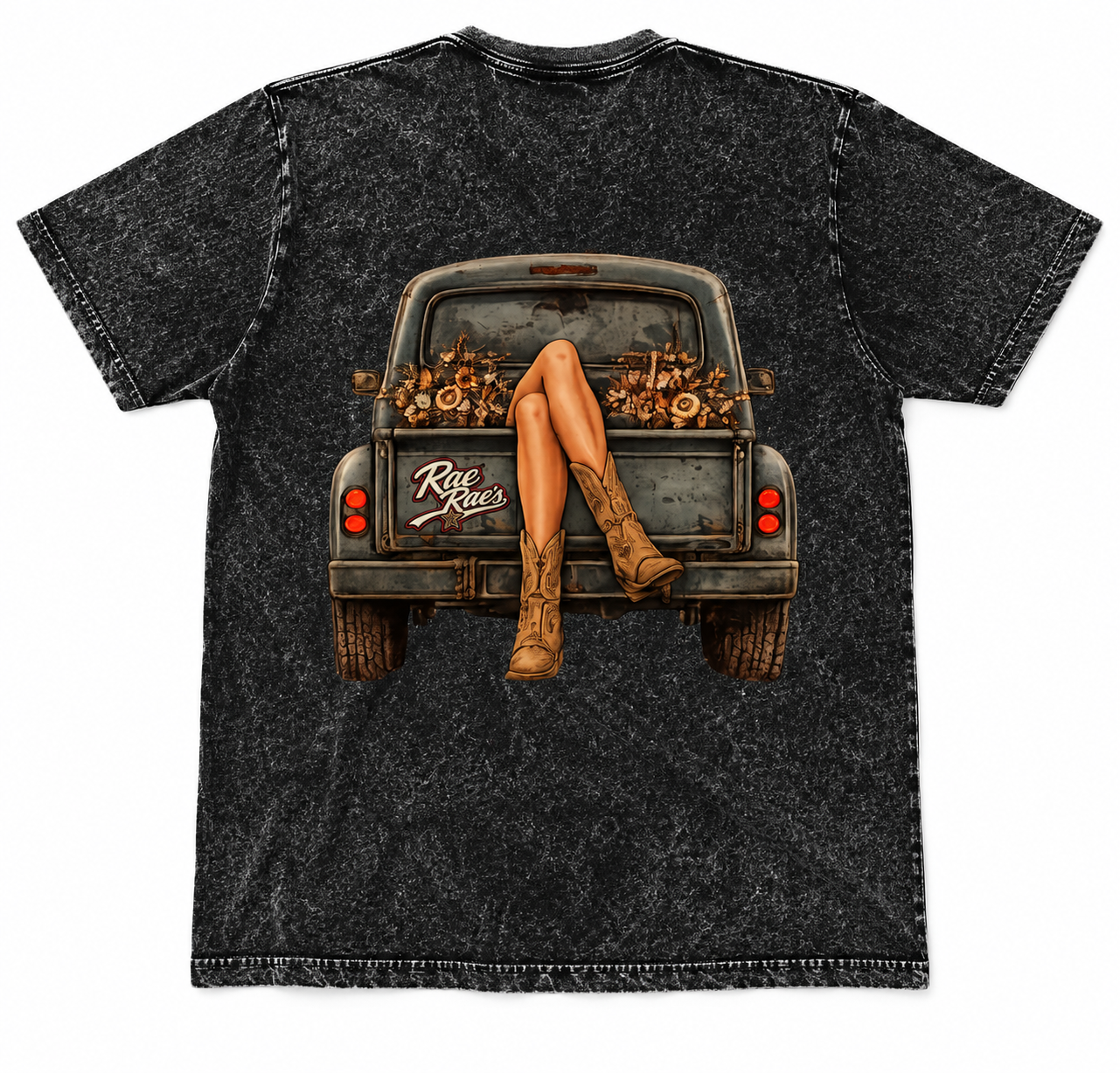 Boots & Backroads Tee - Acid Wash