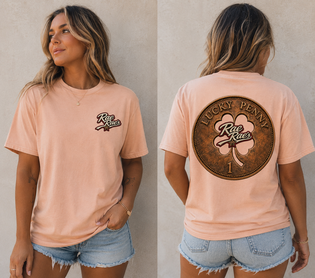 Lucky Penny Four Leaf Clover Tee