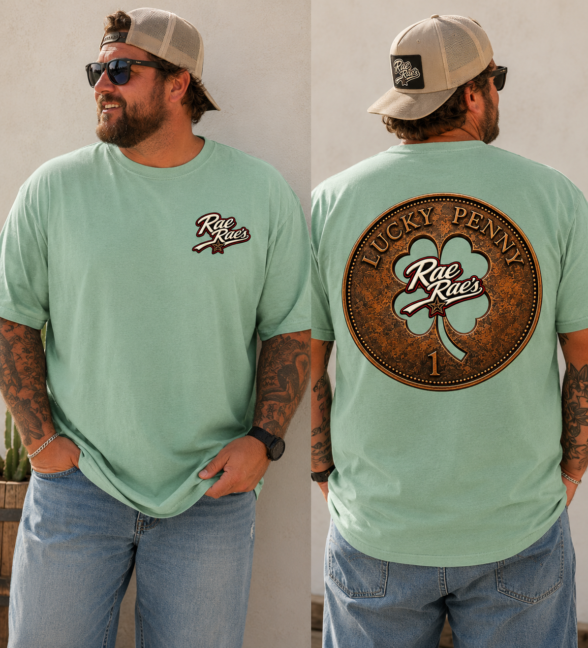 Lucky Penny Four Leaf Clover Tee